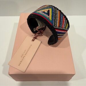 Mignonne Gavigan NWT Large Marsha Beaded Cuff Bracelet - Multi